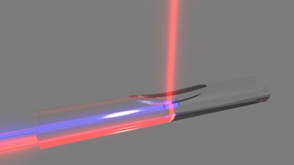Optoakustischer_Sensor_ultraschallanregende_Beleuchtungsfaser_akustische_Linse_Ultraschall_Detektorelement_Foto_LZH_15042016.jpg optoakustische Sensor