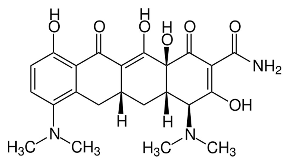Minocyclin_Von_Jue_eigenes_Werk_CC_BY_SA_4_0.jpg Strukturformel von Minocyclin