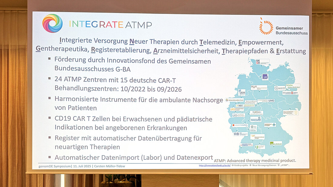 Genommedizin in der Versorgung Foto des Schemas von Prof. Dr. Müller-Tidow