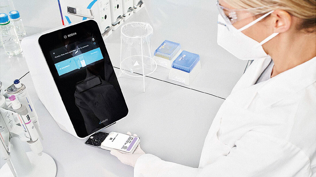 Aus der Industrie Produktfoto PCR-Schnelltest Vivalytic MG, MH, UP/UU von Bosch Healthcare Solutions und BioGX